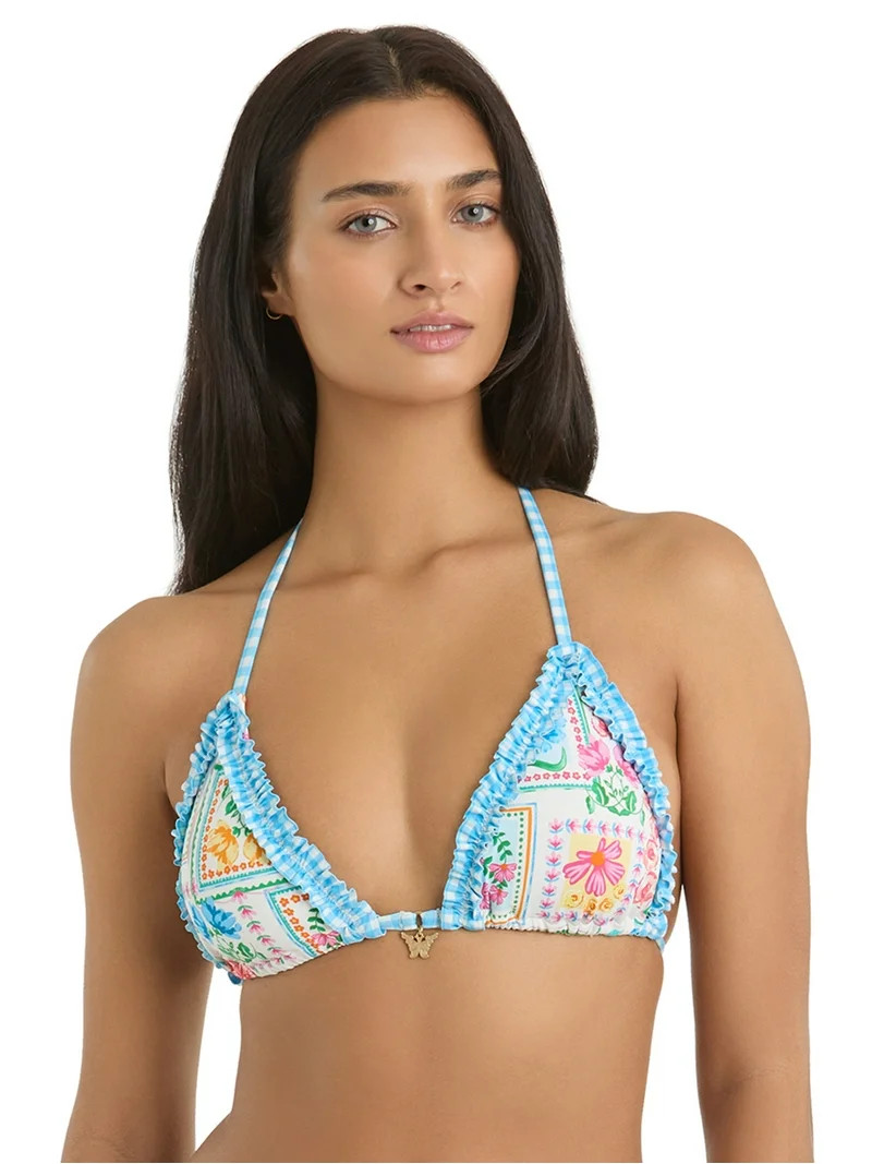 Jessica Simpson Women's Triangle Bikini Top, Sizes XS-2XL | Walmart (US)