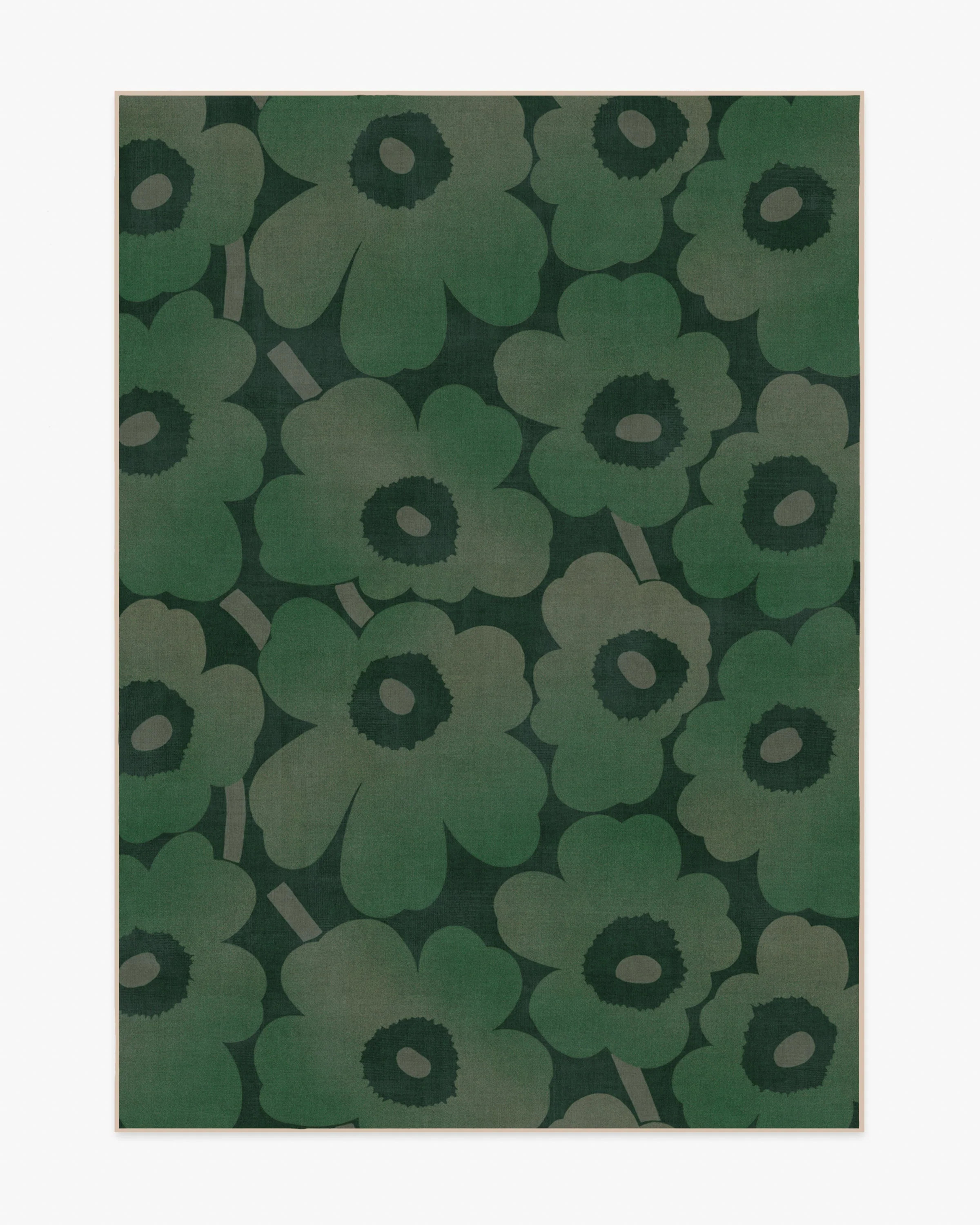 Unikko Green Rug by Marimekko | Ruggable US | Ruggable