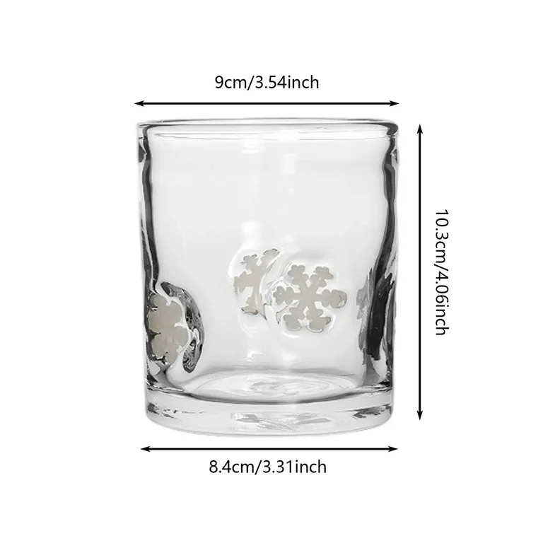 JESSBEAUTY Christmas Icon Juice Glasses, 14oz Icon Stemless Drinking Glasses Set, Xmas Gifts for ... | Walmart (US)