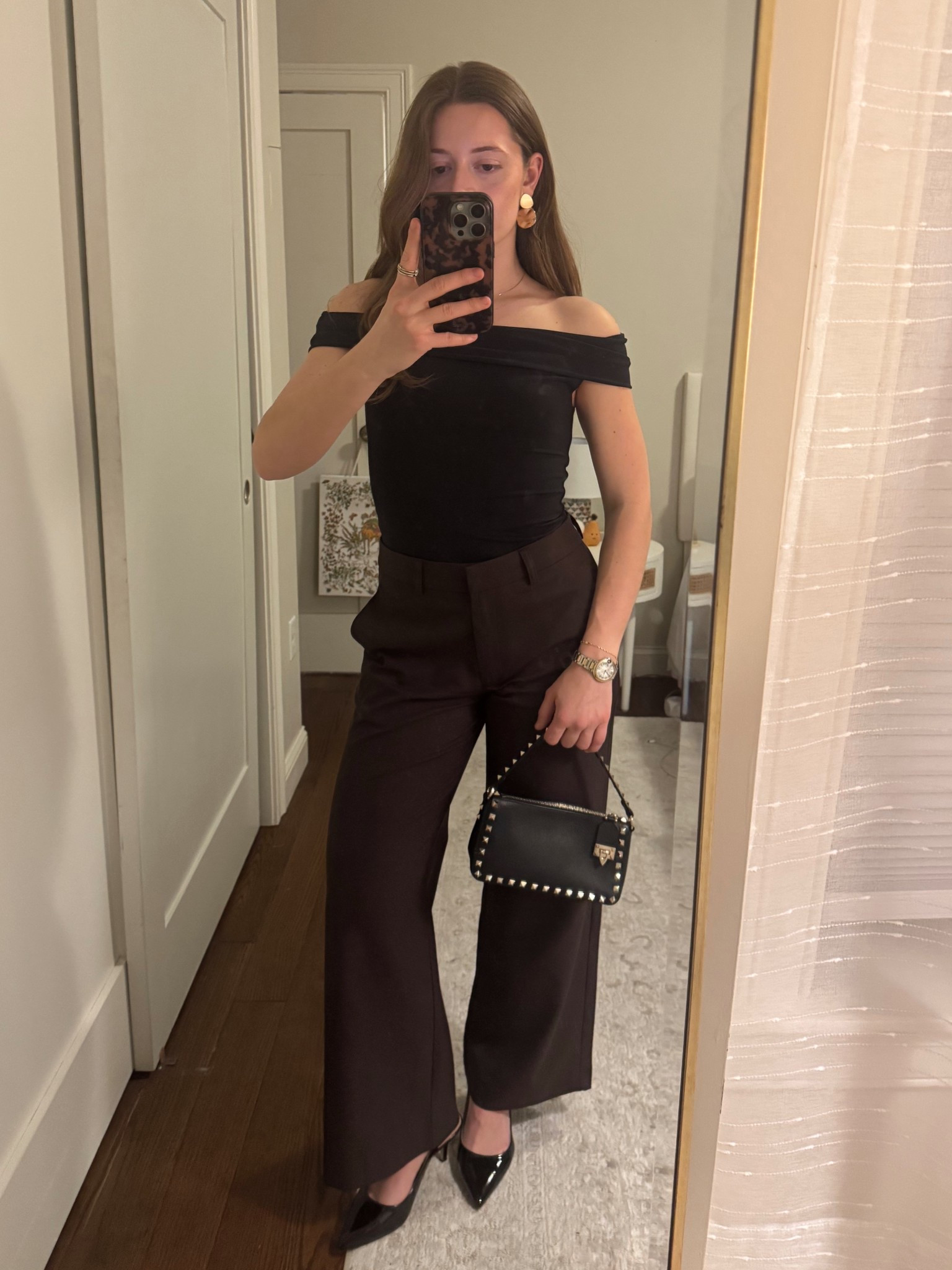 Outfit to get some cocktails or nice dinner. Pants are djerf avenue! 

#LTKStyleTip #LTKParties #LTKShoeCrush