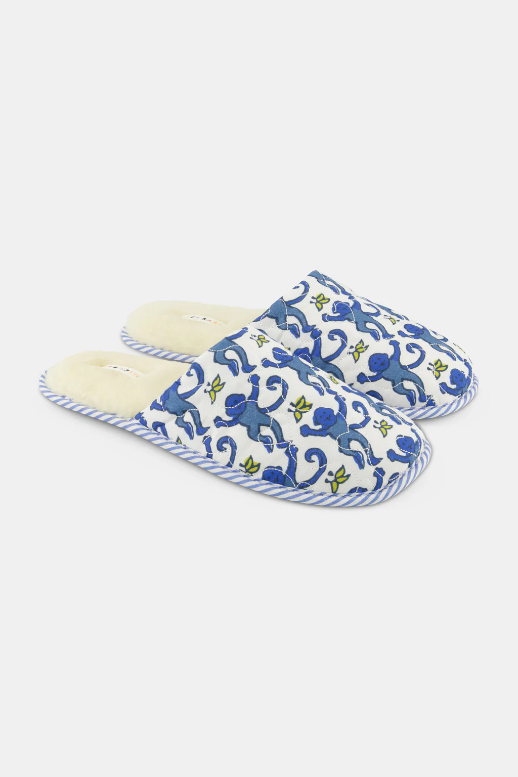 Monkey Quilted Slippers | Roller Rabbit