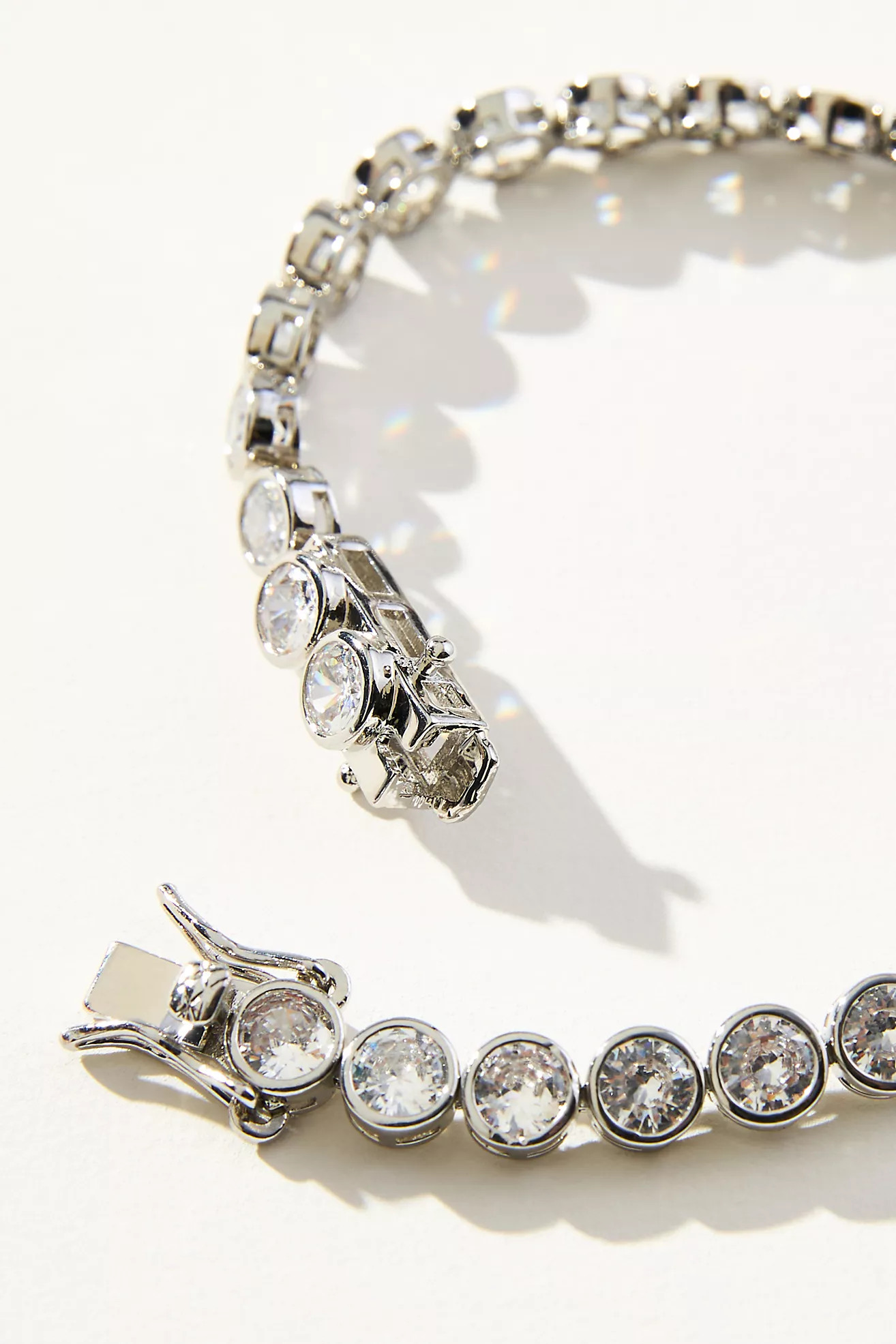 Round Crystal Tennis Bracelet | Anthropologie (US)