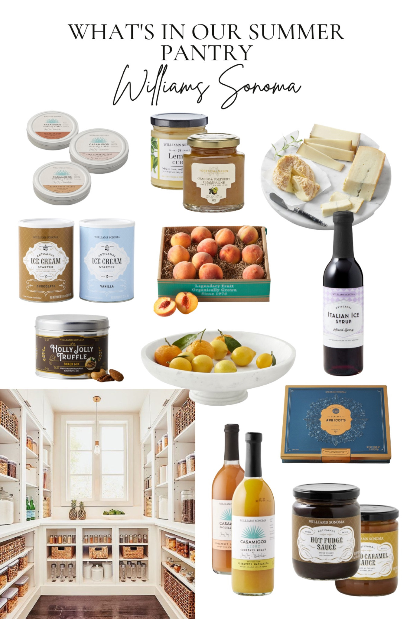What’s in our summer pantry from Williams Sonoma 🤍
