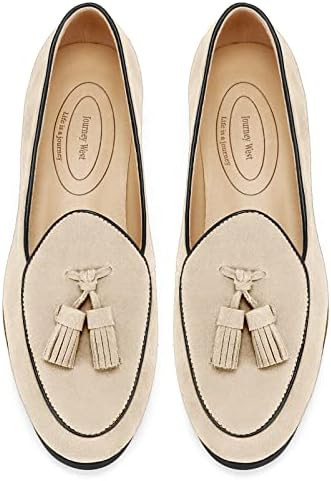 Journey West Suede Tassel Loafer for Women Slip-on Belgian Penny Loafers Shoes for Women in Many ... | Amazon (US)