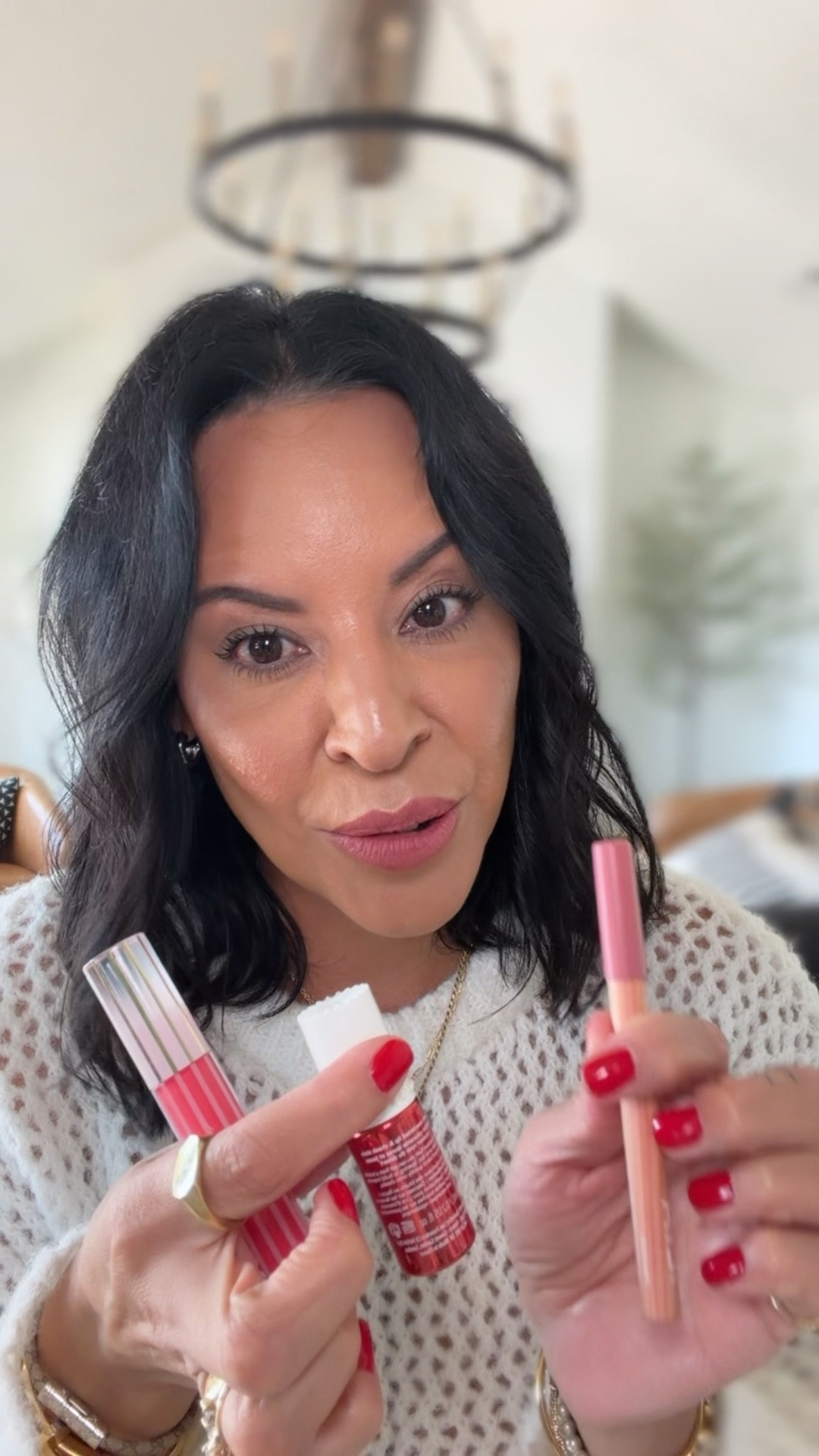 Lip tint is color Desert Rose, lip crayon is color Pink Door, and lip gloss is color Spritz. 

#LTKOver40 #LTKBeauty