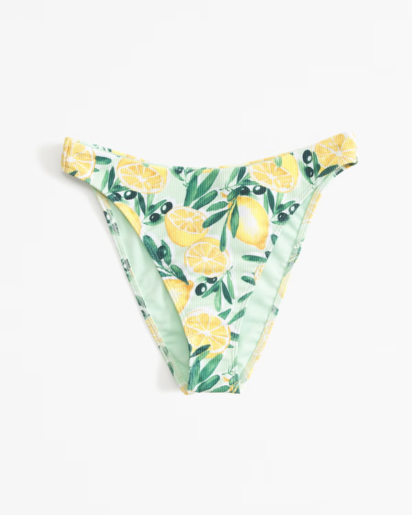 Curve Love Mid-Rise High-Leg Moderate Bottom | Abercrombie & Fitch (US)