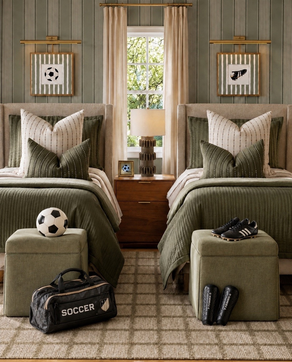 In honor of the World Cup a timeless soccer inspired bedroom

#LTKHome #LTKSaleAlert #LTKKids