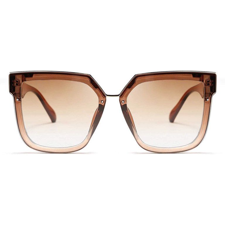 FEISEDY Fashion Women Men Sunglasses Square Frame Metal Shape Nesting Lenses B2595 | Walmart (US)