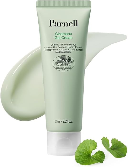 Parnell Cicamanu Gel Cream, Manuka Honey & Cica Moisturizer for Sensitive Skin. Hyaluronic Acid S... | Amazon (US)