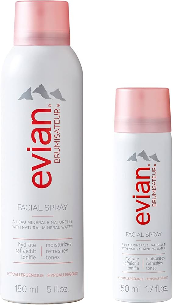 Evian Facial Spray Weekender Kit - Hydrate Skin - Blend Makeup - Instantly Refresh - Travel Frien... | Amazon (US)