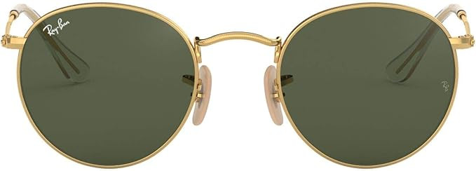 Ray-Ban Rb3447n Flat Lens Metal Round Sunglasses | Amazon (US)