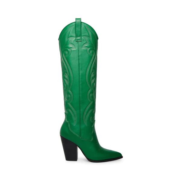 the western edit
    
  
   / 
  lasso green leather | Steve Madden (US)