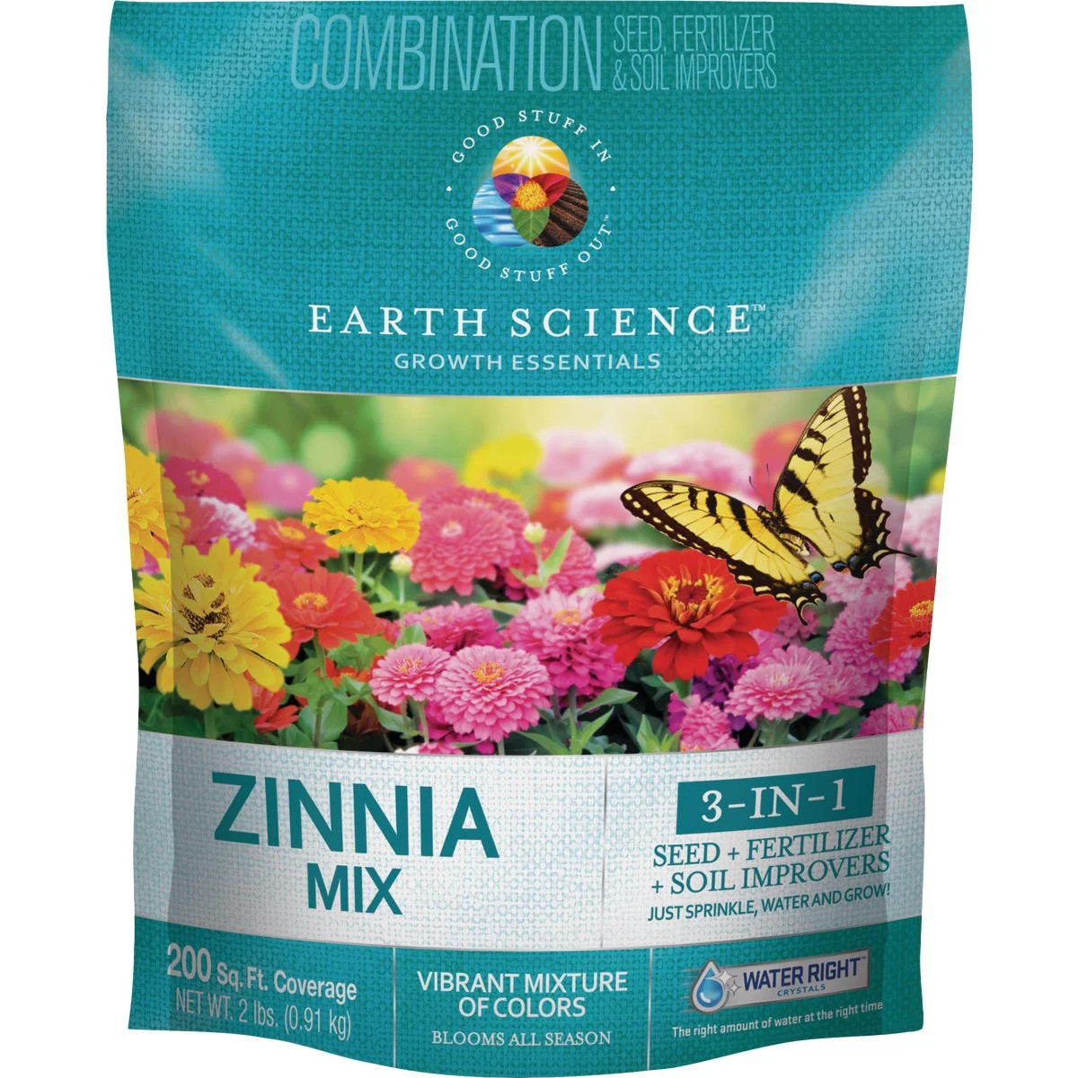 Zinnia Mix Earth Science, 2lb | Walmart (US)