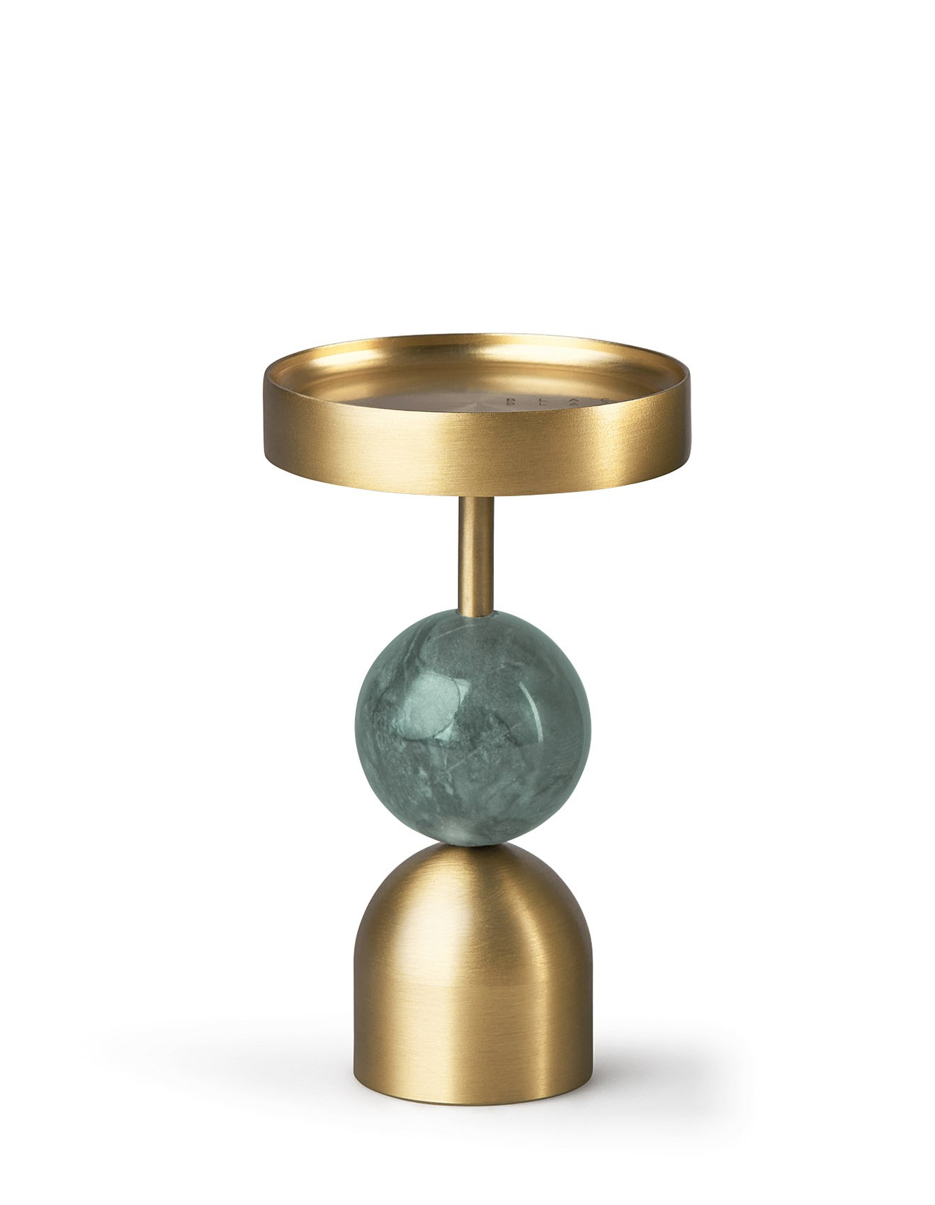 BEADED FOUNTAIN BRASS CANDLE HOLDER GREEN MEDIUM | David Jones (Australia & New Zealand)