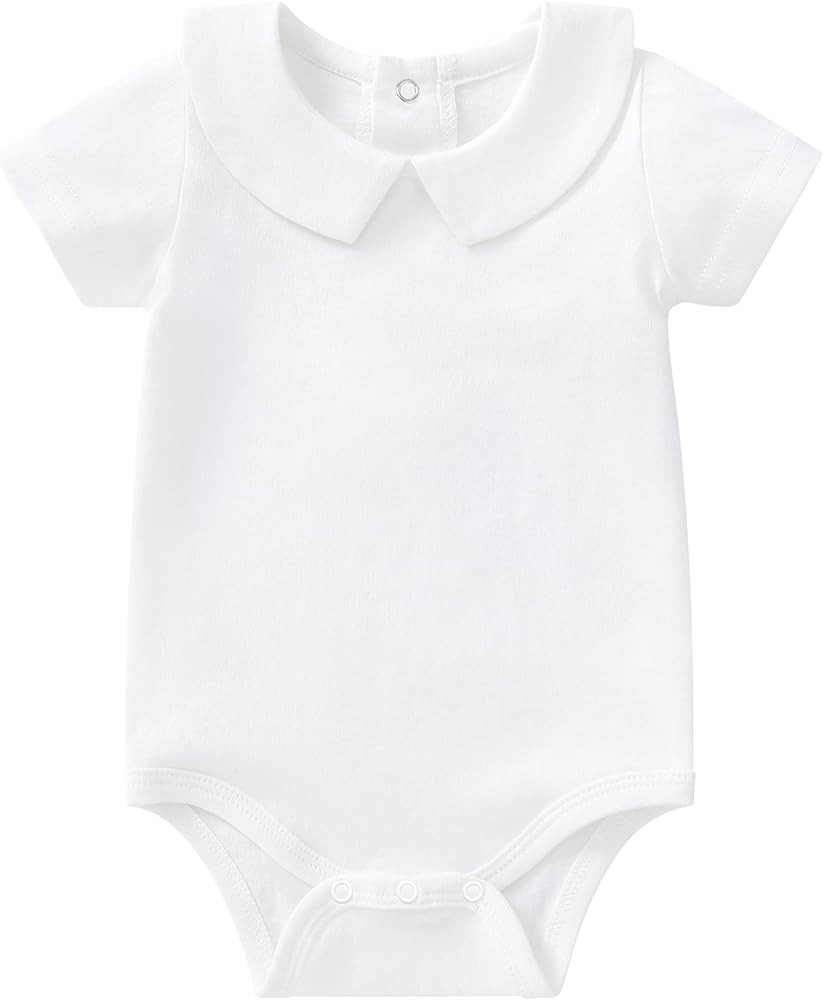 pureborn Baby Boys Girls Bodysuit Super Soft Cotton Romper 0-24 Months | Amazon (US)