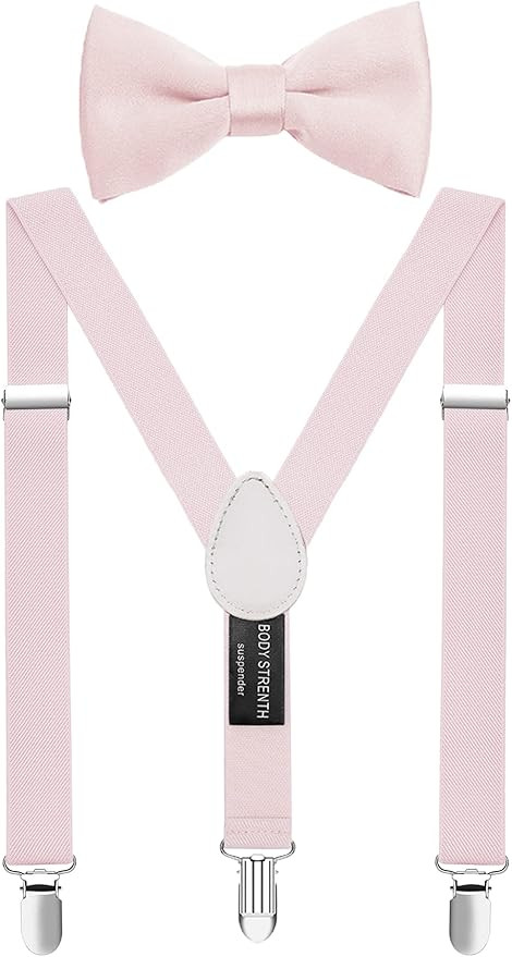 Boys' Men's Suspenders and Bow Tie Set Elastic Adjustable | Amazon (US)