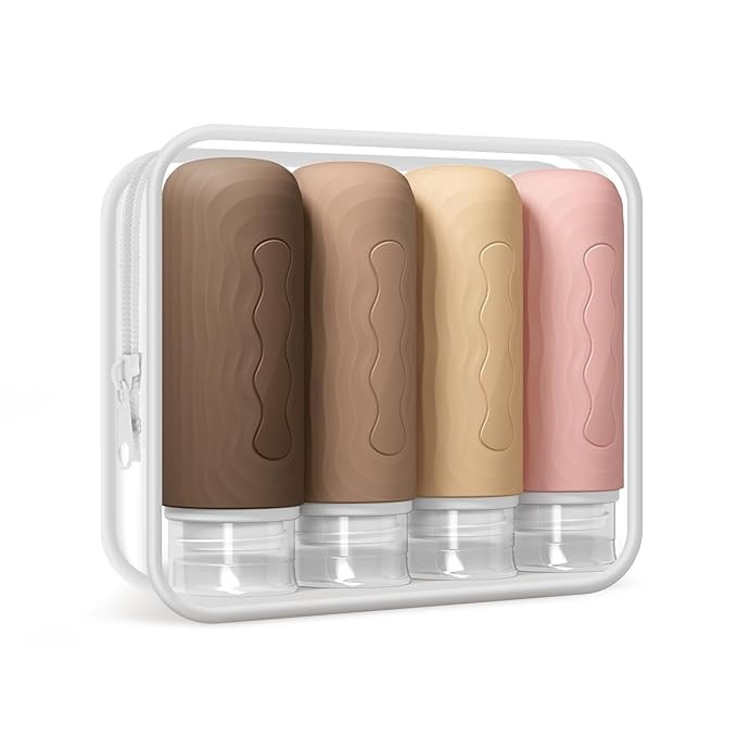 Yinke Travel Silicone Bottles for Toiletries, TSA Approved 3oz Travel Size Containers and BPA Fre... | Amazon (US)