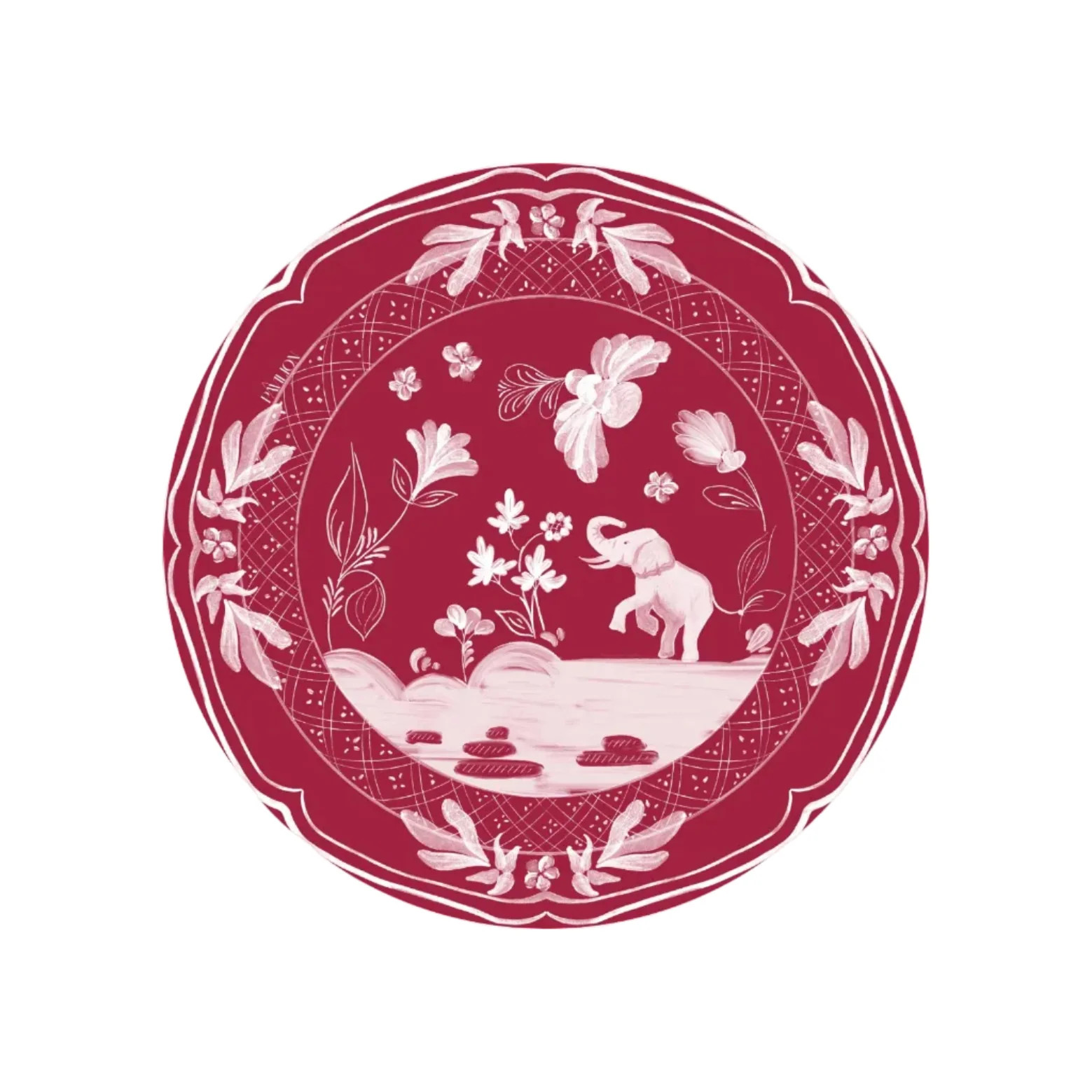 Tuscaloosa Elephant Mini Hors d'oeuvre Collegiate Paper Plates - 50 pack | Pavilion Paper