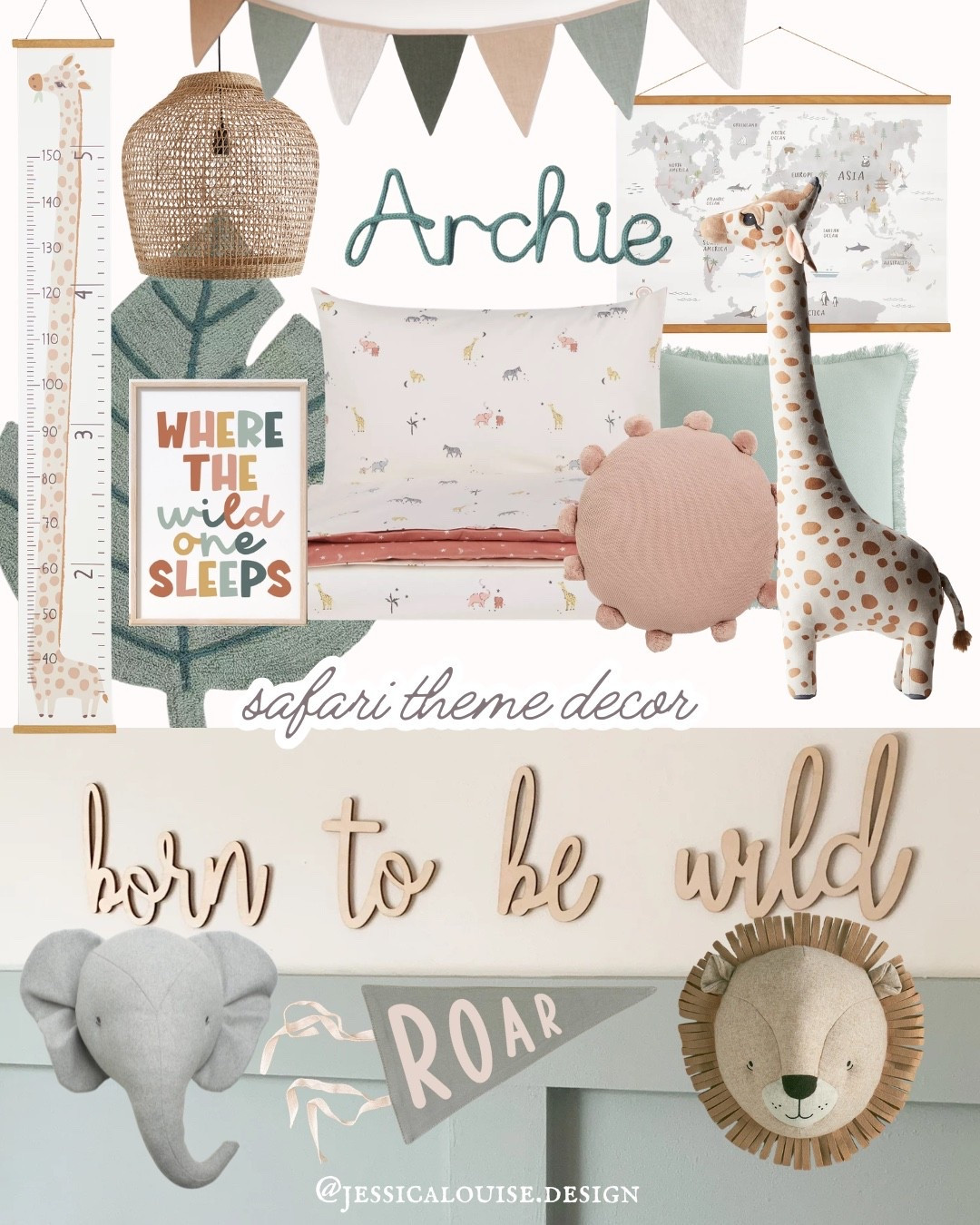 Safari kids room decor 🦒 born to be wild theme

#LTKbaby #LTKkids #LTKfamily