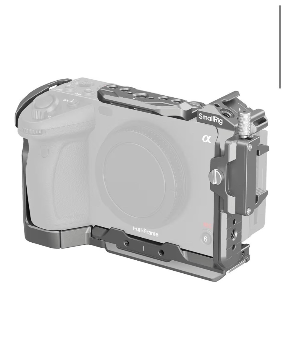 SmallRig FX3 / FX30 HawkLock Quick Release Camera Cage Kit for Sony with Cable Clamp, Bulit-in QR Cold Shoe NATO Rail/QR Plate for Arca, Modular Design Compatible with Original XLR Handle