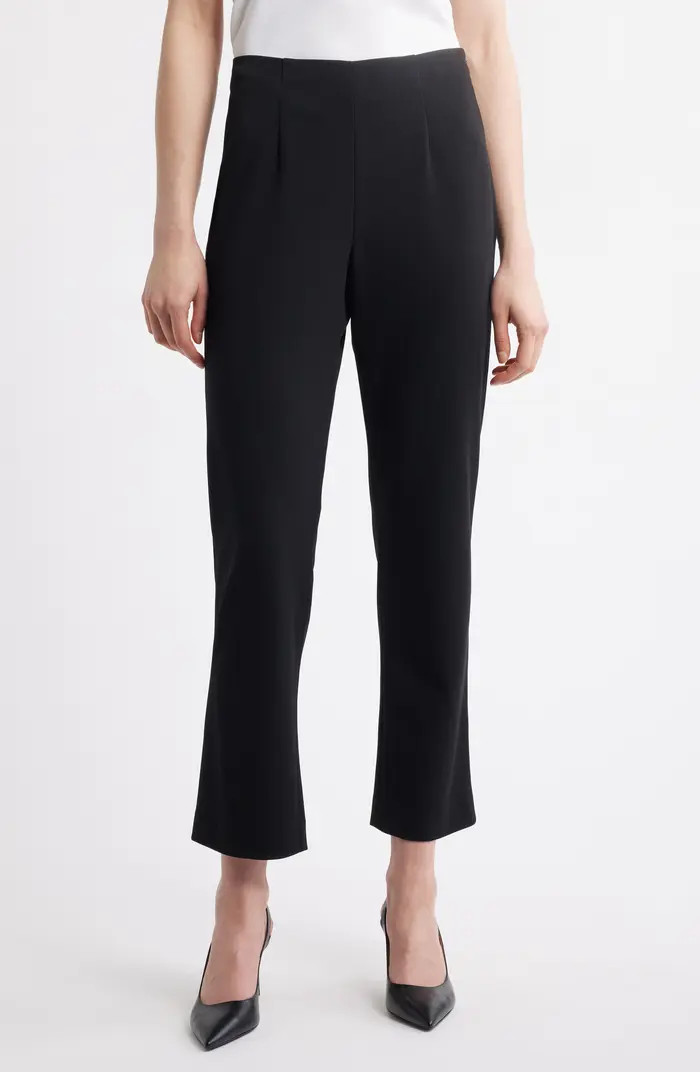 Ming Wang x Tanya Foster Deco Pintuck Crepe Pants | Nordstrom | Nordstrom