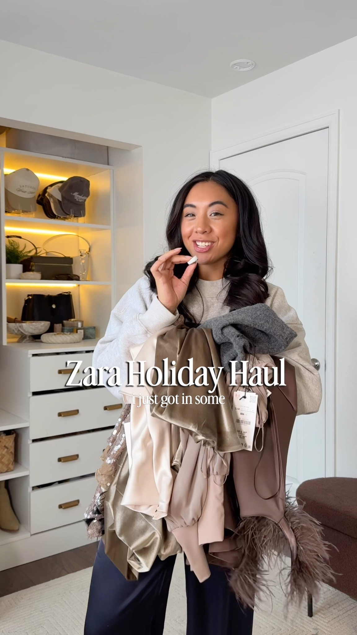 Holiday party outfits from Zara // wearing M velvet dress, S in everything else 

#LTKSeasonal #LTKHoliday #LTKFindsUnder100