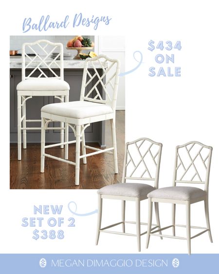Wow!! Brand new chippendale style look for less counter stool find!! 😍🙌🏻 Looks almost exactly the same as this Ballard Design counter stool, but this is a set of 2 for $388!!! 🤯🏃🏼‍♀️🏃🏼‍♀️🏃🏼‍♀️

#LTKsalealert #LTKhome #LTKFind