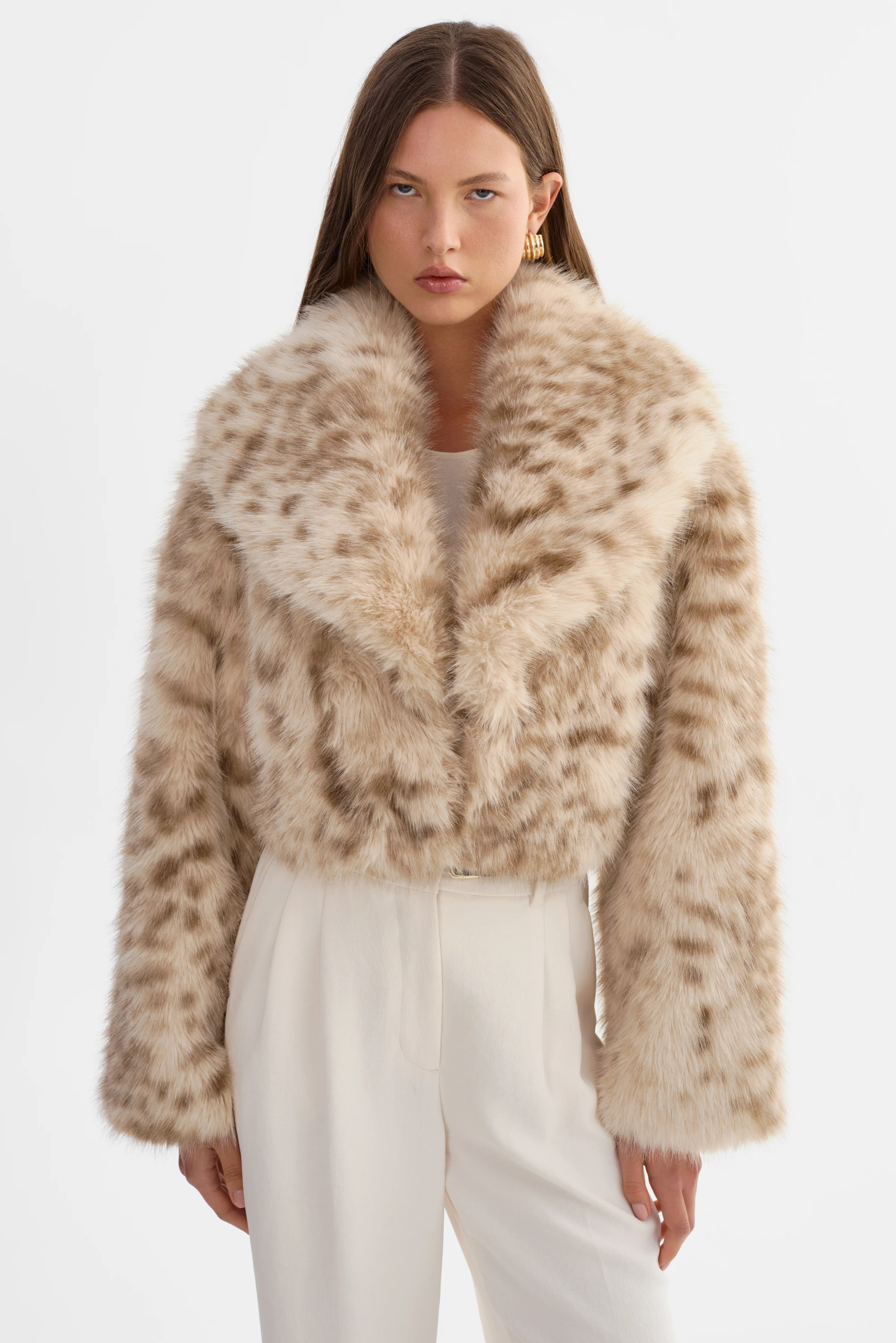 DANIKA LEO | Faux Fur Crop Jacket | LAMARQUE