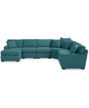 Radley Fabric 6-Piece Chaise Sectional Sofa, Created for Macy's | Macys (US)