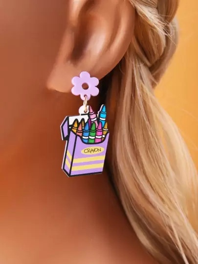 Crayon Drop Earrings | SHEIN