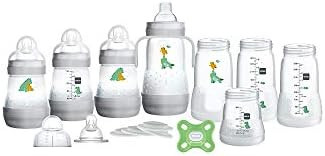 MAM"Grow with Baby" Set Baby Gift Set (19-Piece) 5 oz and 9 oz Anti-Colic Baby Bottles 0-4 Month ... | Amazon (US)