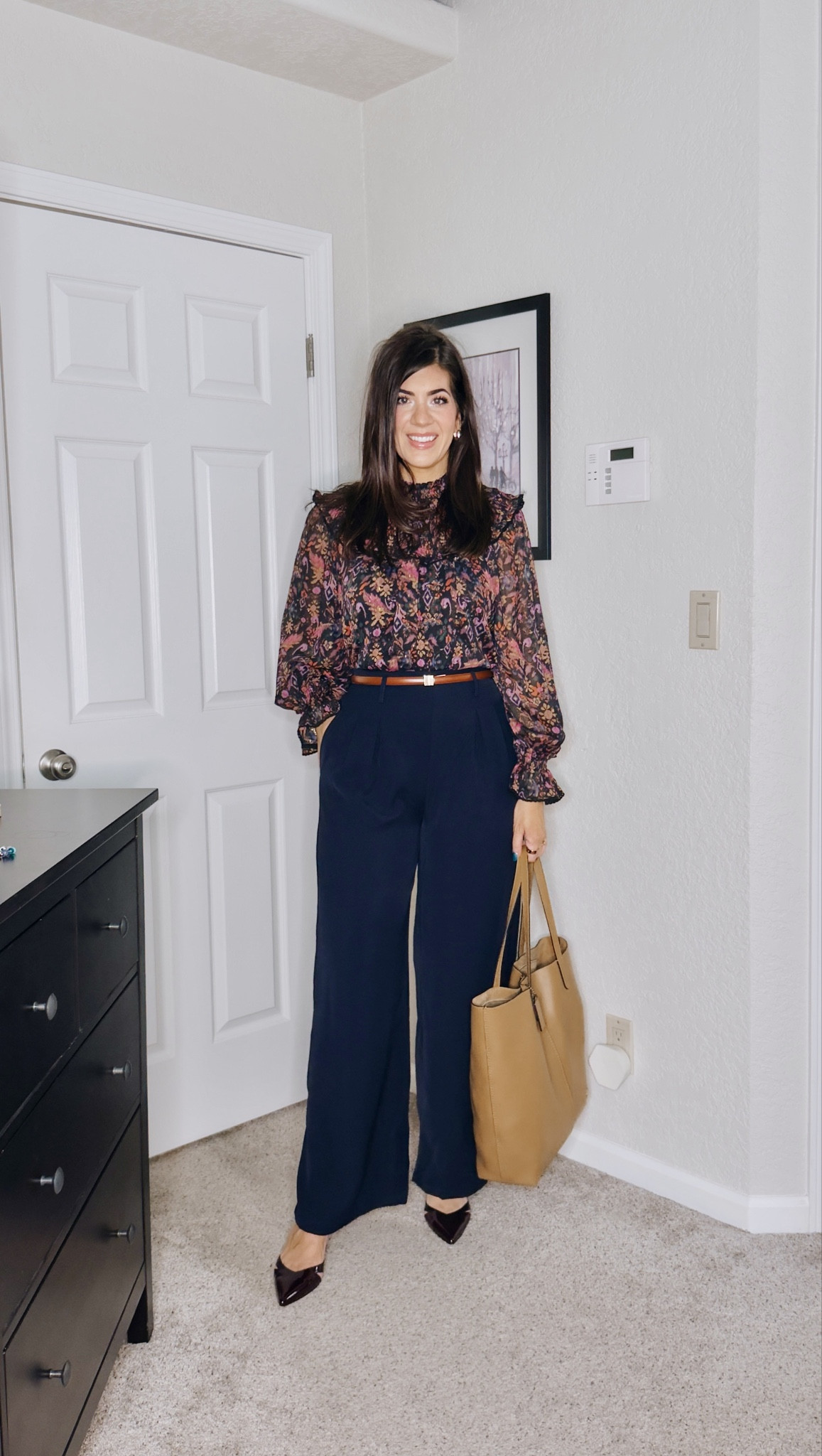 Recent work outfits
Medium blouse - size down if in between
Large long wide leg trouser


#LTKMidsize #LTKOver40 #LTKWorkwear