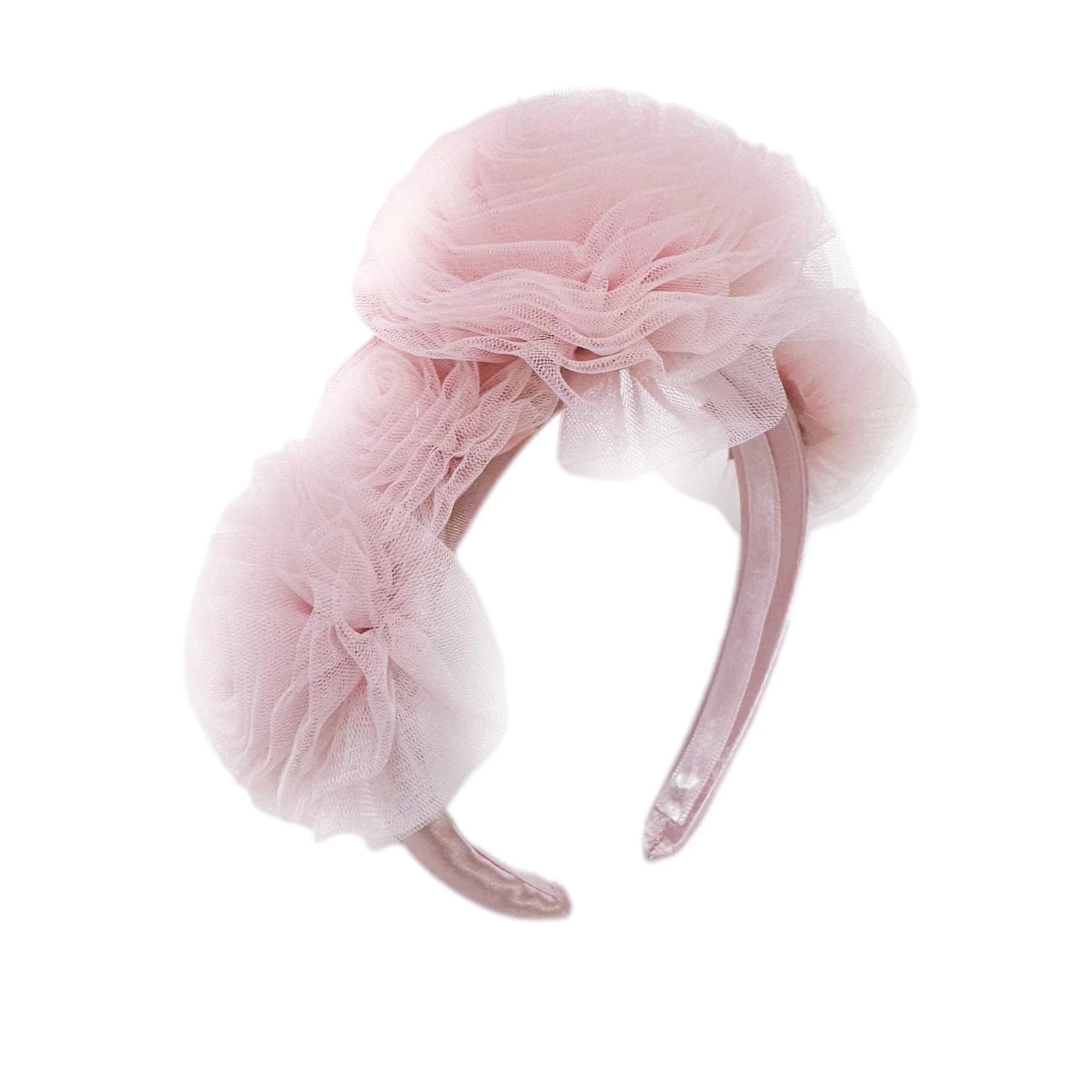 Rosa Pink Tulle Flower Headband | petite maison kids
