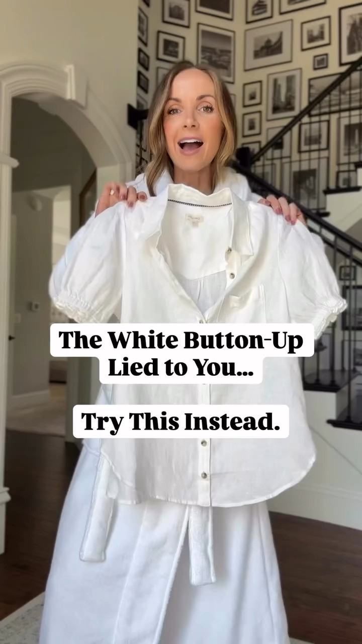 Switching up the classic white button down 
@Anthropologie use code MERRICK20!

#LTKgrwm #LTKootd