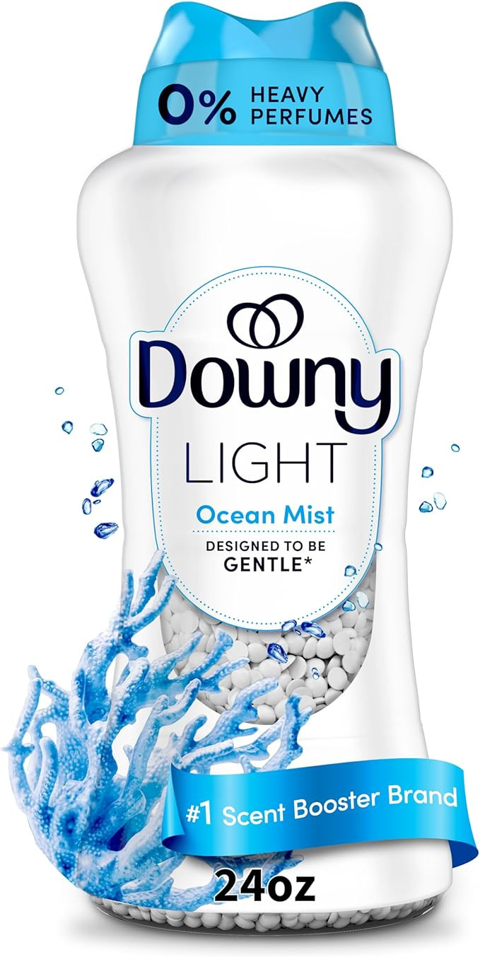 Downy Light Laundry Scent Booster Beads, Ocean Mist Scent, 24 OZ, In-Wash Fabric Beads Designed T... | Amazon (US)