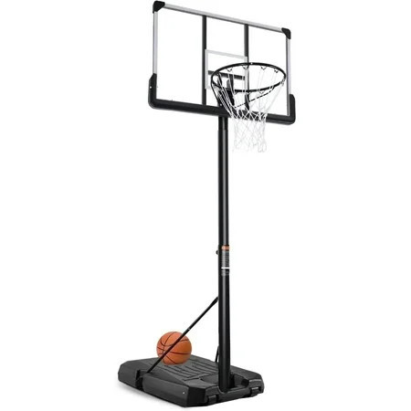 Portable Basketball Goal Basketball Hoop 44 Inch Outdoor Basketball Hoops Backboard with 7 ft 6 in to 10 ft Adjustable Indoor | Walmart (US)