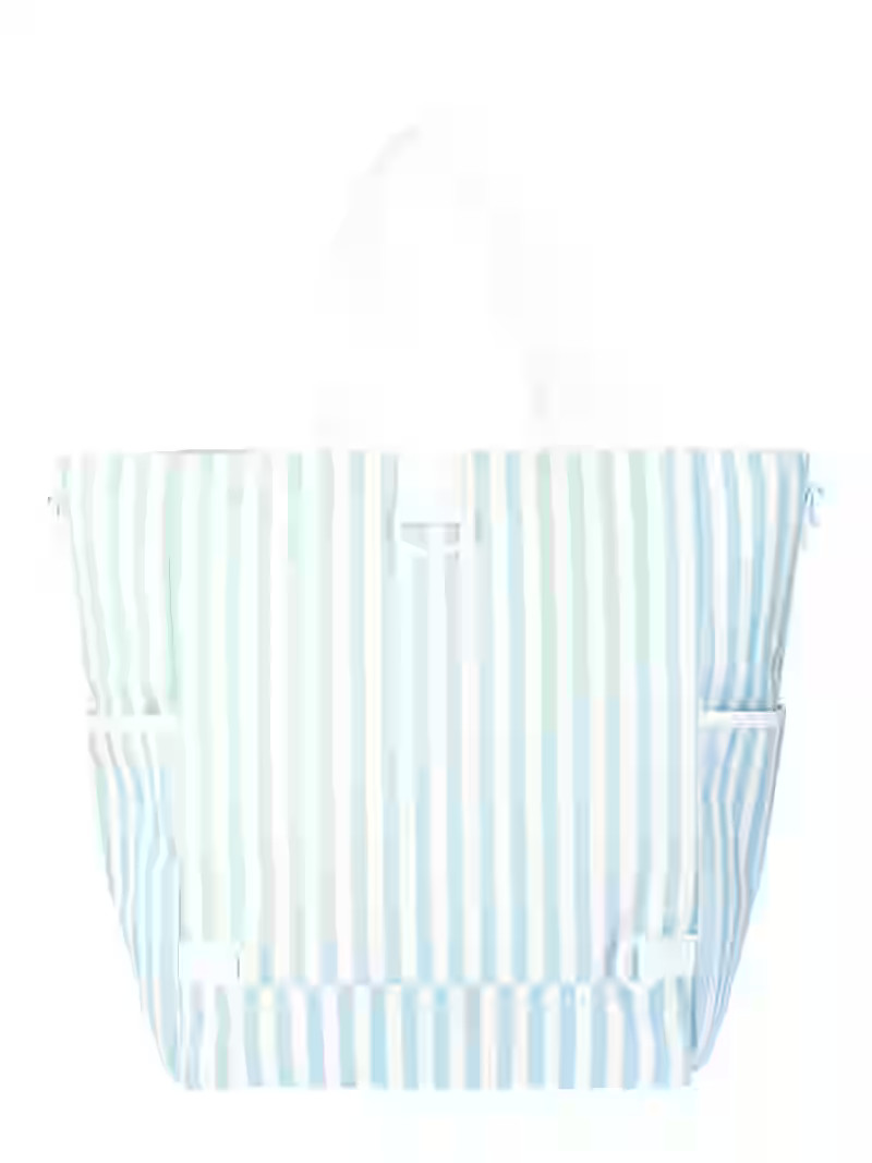 No Boundaries Beach Cooler Tote Bag, Blue Stripe, Women’s | Walmart (US)