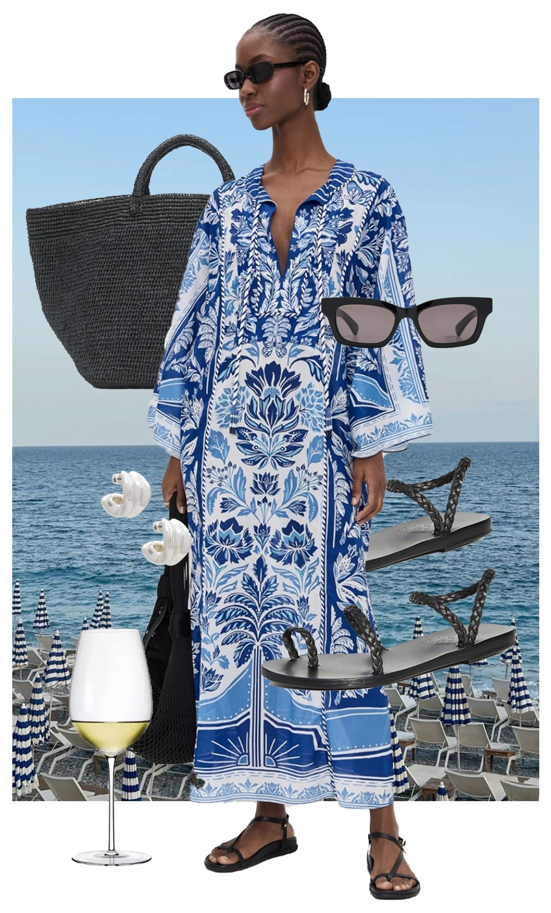 European summer outfit idea 🐚