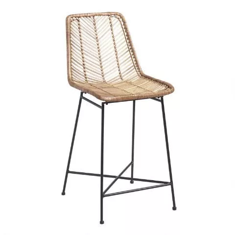 World market rattan online stool