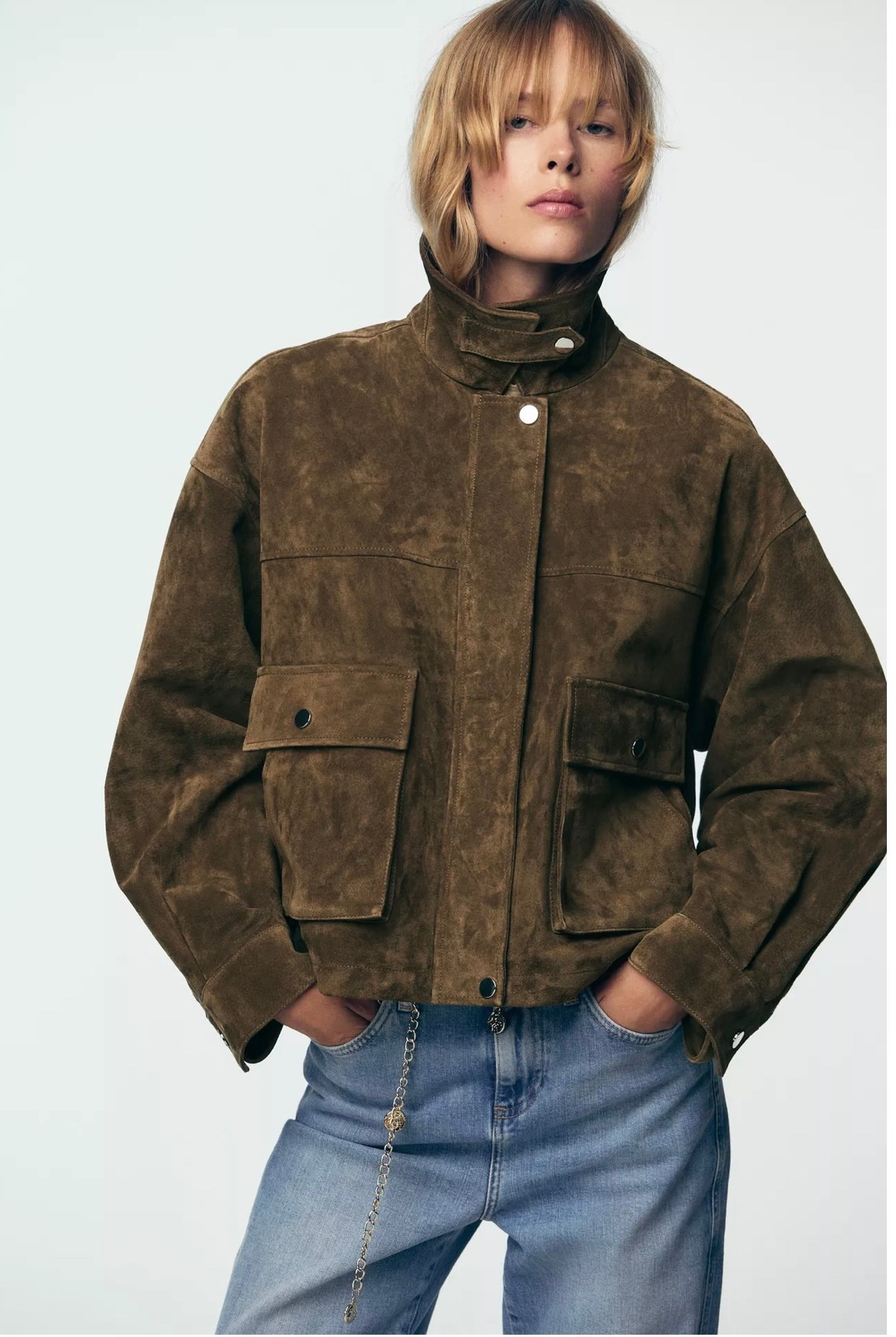 Zara suede jacket 

#LTKSeasonal #LTKStyleTip