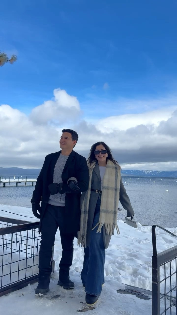 Simple yet stylish: Matching grey outfits with jeans and snow boots for couples who embrace winter chic ❄️👫 #WinterFashion #CoupleStyle

#LTKSeasonal #LTKVideo #LTKstyletip