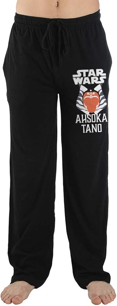 Star Wars Ahsoka Tano Character Mens Black Sleep Pajama Pants | Amazon (US)