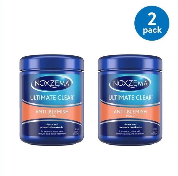Noxzema Face Pads Anti Blemish 90 ct (Pack of 2) | Walmart (US)