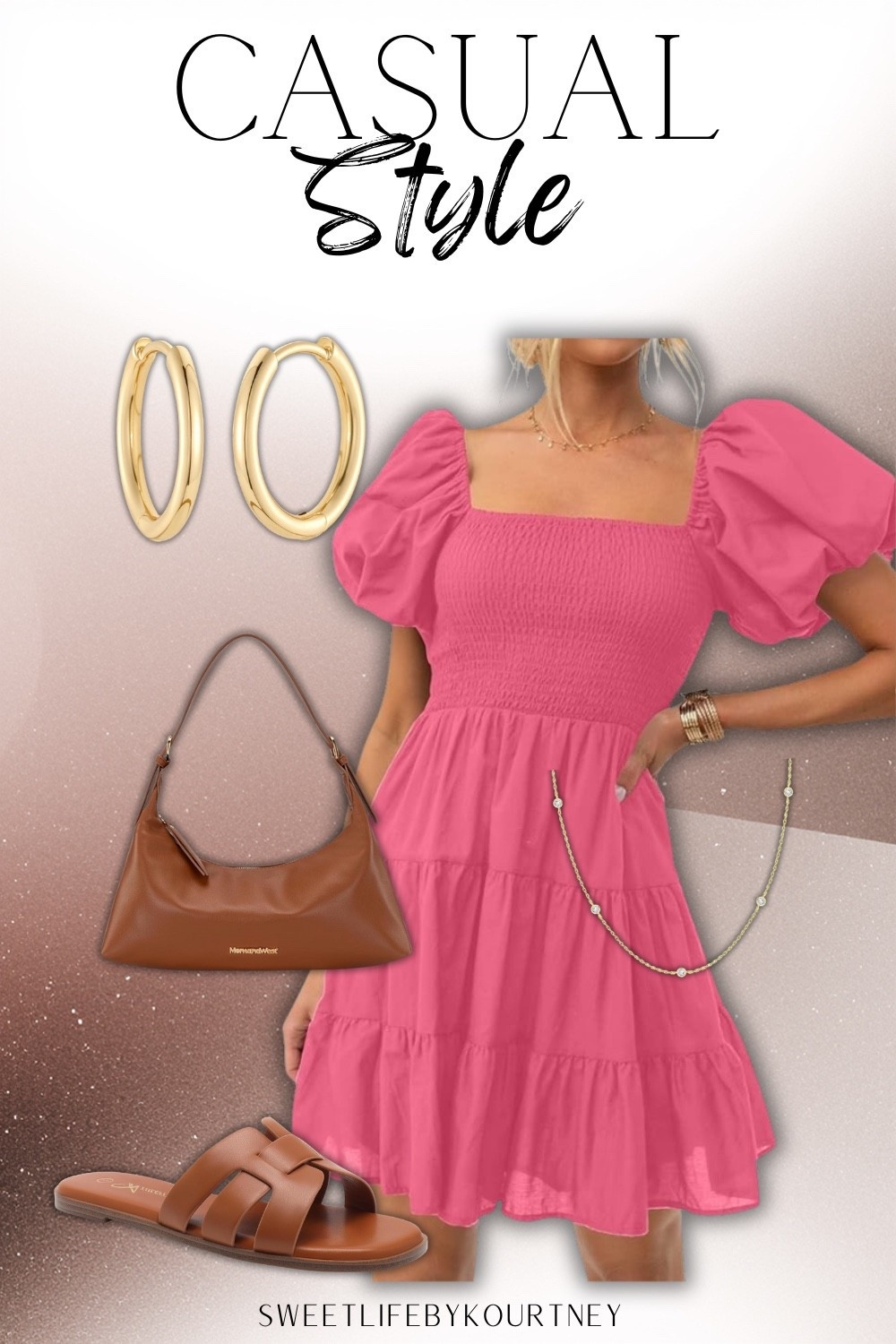 Shop this easy Amazon outfit that feels feminine, comfortable, and effortless for everyday plans. The soft pink dress pairs perfectly with neutral accessories for a look that works from daytime errands to casual dinners. Simple pieces that feel put together without trying too hard. Everything is linked and ready to shop.

#AmazonFinds #LTKStyle #EverydayOutfits #SweetLifeByKourtney

#LTKootd #LTKmomlife #LTKFindsUnder50