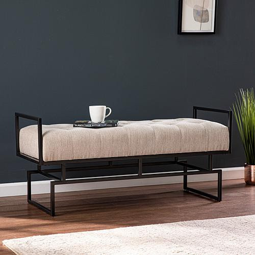 Southern Enterprises Aspley Upholstered Bench | HSN