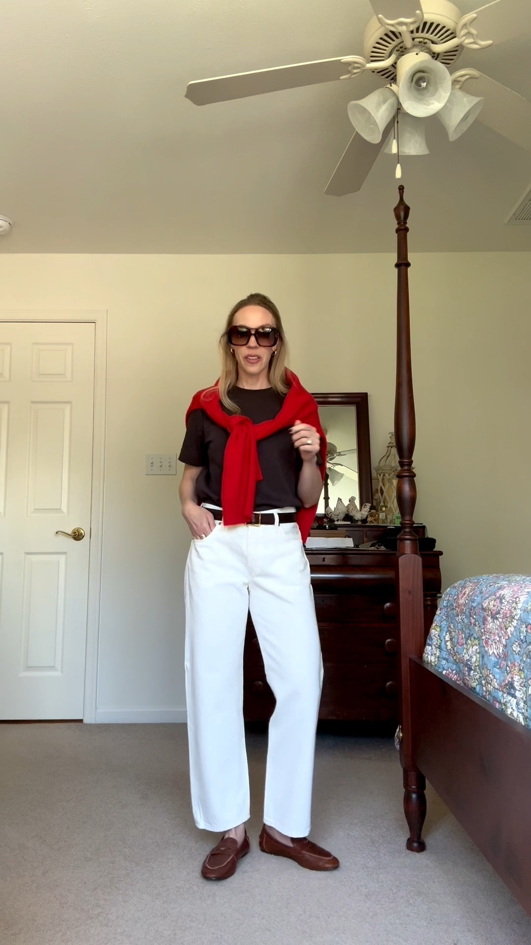 Teacher outfit, business casual outfit, chocolate brown and red outfit

#LTKootd #LTKWorkwear #LTKOver40