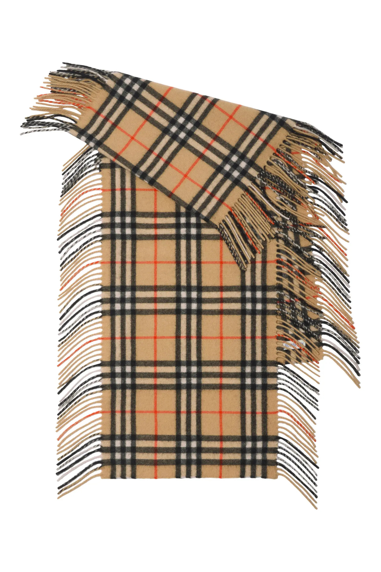 Medium Check Happy Fringe Cashmere Scarf (Women) | Nordstrom | Nordstrom