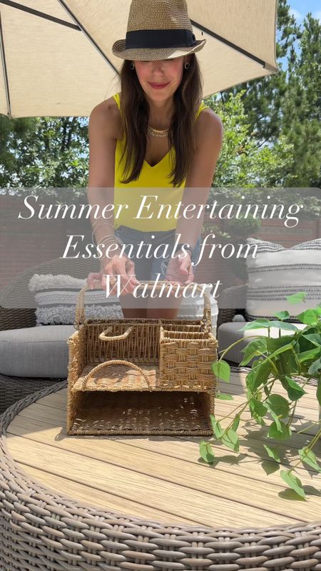 Summer entertaining essentials from Walmart!! These caddy’s are the best for summer use and the second one is super versatile too! 

#LTKVideo #LTKSeasonal #LTKHome