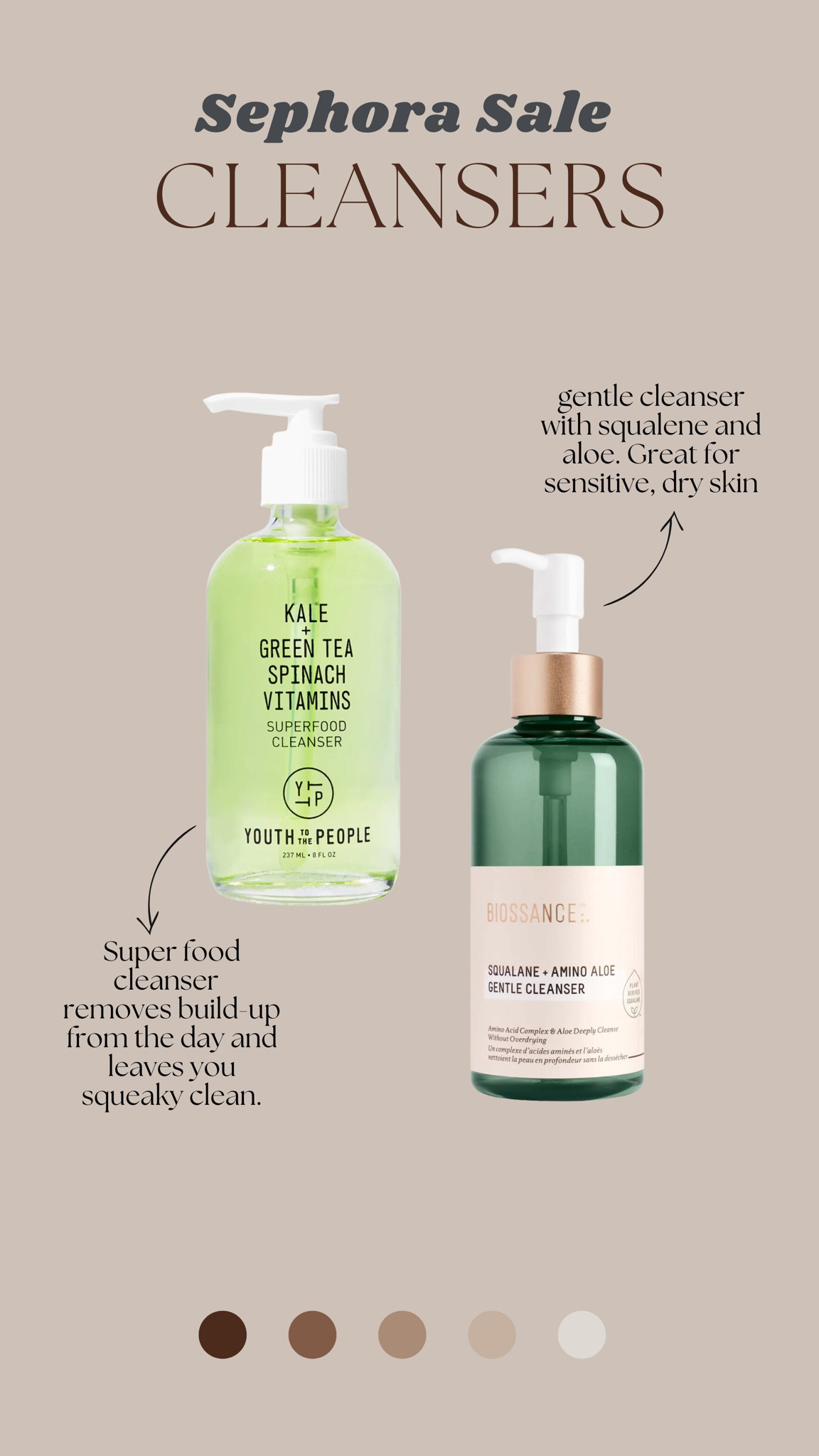 Shop CLEANSERS from the SEPHORA SALE! #SephoraSale #Sephoraspringsavings #cleansers 

#LTKbeauty #LTKBeautySale #LTKsalealert