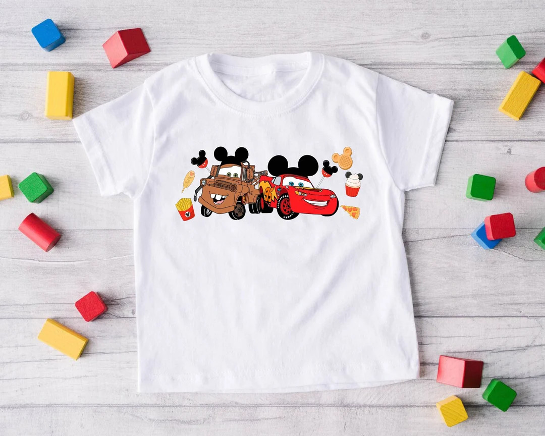 Mcqueen and Mater Shirt,disney Cars T-shirt,cars Pixar,disney Matching Sweater,disney Snacks Tee,... | Etsy (US)